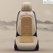 Đệm lót ghế và tựa lưng ô tô hạt gỗ massage cao cấp loại 1