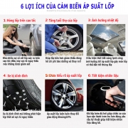 Cảm biến áp suất lốp ô tô van ngoài TMPS năng lượng mặt trời