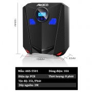 Bơm lốp ô tô Akensi cao cấp