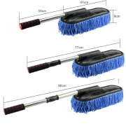 Chổi lau ô tô dẹt vải nhung màu xanh