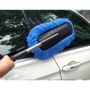 Chổi lau ô tô dẹt vải nhung màu xanh